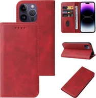 Etui i futerały do telefonów - König Design Etui kompatybilne z Apple iPhone 15 Pro Etui na telefon komórkowy ze skóry syntetycznej - Etui na telefon komórkowy czerwone - miniaturka - grafika 1