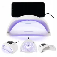Lampy UV do paznokci - Lampa do paznokci dual LED UV manicure do hybryd akrylożeli X16 MAX 258W - miniaturka - grafika 1