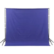 Tła fotograficzne - GlareOne materiałowe Blue Screen Backdrop 3x3 m - niebieskie - miniaturka - grafika 1