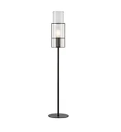 Lampy stojące - Lampka do gabinetu na biurko Tubo 108556 Markslojd tuba szklana czarna - miniaturka - grafika 1