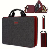 Inne - TEMU 1 szt. Komputerowa torba do ręki Prosta czarna torba, Prosta modna torba do ręki, Duża pojemność Telefon komórkowy Komputer Torba do - miniaturka - grafika 1