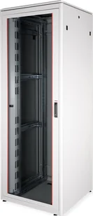 Szafa Roline ROLINE Netzwerkschrank Pro 48,26cm 19Zoll 47 HE 800x800 BxT Glastor grau - Szafy rack - miniaturka - grafika 1
