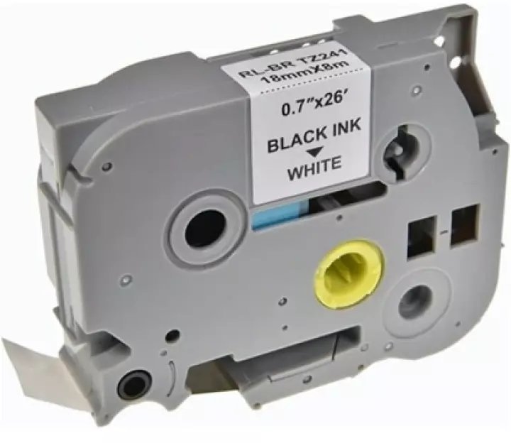 Taśma BROTHER TZE-241 18mm x 8m czarny na białym zamiennik