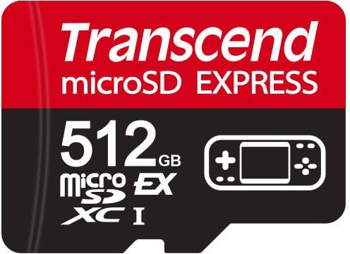 SD microSD Card 512GB Transcend SD-Express PCIe USD710S TS512GUSD710S