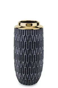 Wazon ART-POL, czarno-złoty, 25x12x12 cm - Wazony i flakony - miniaturka - grafika 1
