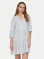 Sukienki - ONLY Sukienka letnia Kaya 15220521 Niebieski Regular Fit - miniaturka - grafika 1