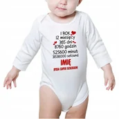 Body dla niemowląt - Body Dziecięce Białe NADRUK SUPER DZIECKO Imię 56 - miniaturka - grafika 1