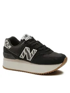 Sneakersy damskie - New Balance Sneakersy WL574ZDA Czarny - miniaturka - grafika 1