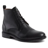 Buty zimowe męskie - Kozaki Gino Rossi Chuck MTU417-545-0722-9900-0 Czarny - miniaturka - grafika 1