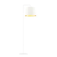 Lampy stojące - Lampa podłogowa biała glamour RIJAD GOLD - miniaturka - grafika 1