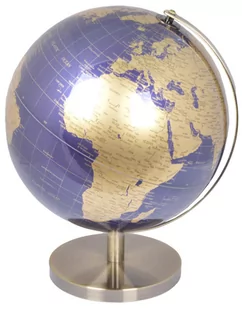 Ewax, Globus dekoracyjny, grantowo-złoty, 15x15x26 cm - Globusy - miniaturka - grafika 1