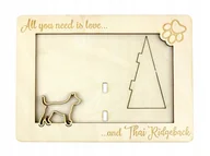 Ramki na zdjęcia - Thai Ridgeback ramka na zdjęcie z psem grawer - miniaturka - grafika 1