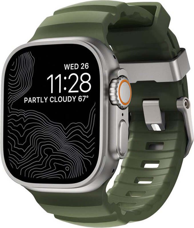 Nomad Pasek Rocky Point Band do Apple Watch 49/46/45/44 mm, ciemnozielony