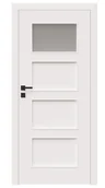 Drzwi wewnętrzne - Dre Drzwi Wewnętrzne Z Szybą Modern 20 Okleina Biała Mat - miniaturka - grafika 1