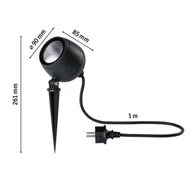 Lampy ogrodowe - Paulmann Kikolo reflektor z grotem ziemnym LED 8W 3000K 20° - miniaturka - grafika 1