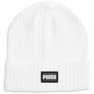 Czapki damskie - Czapka Puma Ribbed Classic Cuff Beanie W 024038 (kolor Biały, rozmiar Senior) - grafika 1