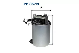Filtron PP 857/9 FILTR PALIWA NISSAN QASHQAI 14-, RENAULT KADJAR 15-, KOLEOS -16 PP857/9 - Filtry paliwa - miniaturka - grafika 1
