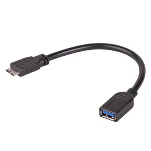 Akyga Kabel USB 3.0 AK-AD-30 USB A(F) - micro USB B(M) 0,15m OTG czarny AK-AD-30 - Kable USB - miniaturka - grafika 3