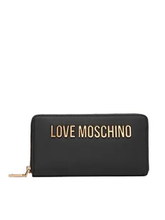 LOVE MOSCHINO Duży Portfel Damski JC5611PP0NKD0000 Czarny - Portfele - miniaturka - grafika 1