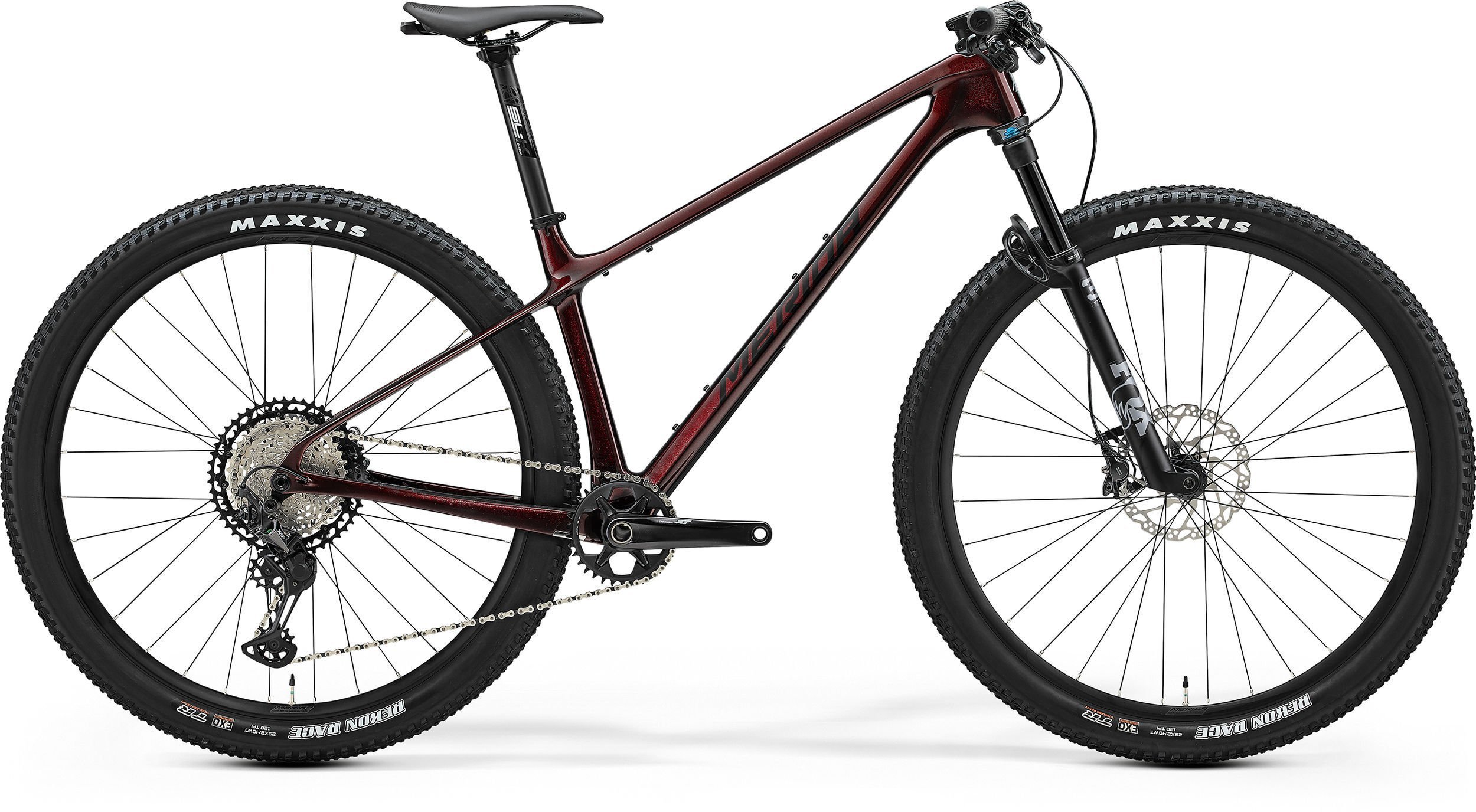 Merida Big.Nine XT 2025 carbonowy hardtail do wyścigów XC Wybierz rozmiar ramy: M, Wybierz kolor: BURGUNDY REDBLACK