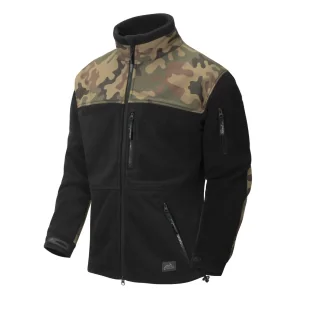 Bluza Polar Helikon-Tex Infantry czarny/wz.93 leśny - Odzież taktyczna i umundurowanie - miniaturka - grafika 1