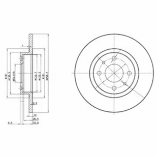 Tarcza hamulcowa DELPHI BG2411 - Tarcze hamulcowe - miniaturka - grafika 1