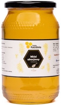 Miód Akacjowy 1,2KG Delikatny 2025 Pasieka Kaszubska