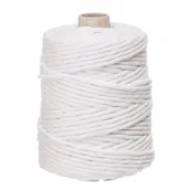 Zabawki kreatywne - Sznurek Do Makram Skręcany Biały 100M 5Mm Dpcraft - miniaturka - grafika 1
