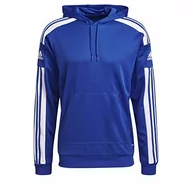 Bluzy męskie - Adidas Męska bluza z kapturem Sq21 Królewski niebieski / biały XL GP6436 - miniaturka - grafika 1