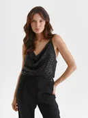 Bluzki damskie - Bluzka damska bluzka bez rękawów czarna - SBW0624CA - TOP SECRET - Odzieżowy sklep internetowy TOP SECRET - miniaturka - grafika 1