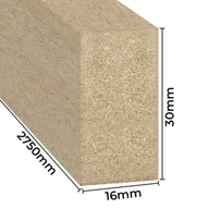 Panele ścienne i boazeria - Listwa MDF do malowania 275 x 1,6 x 3 cm - miniaturka - grafika 1