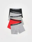 Skarpetki dla dzieci - Reserved - Bawełniane bokserki 5 pack - ciemnoszary - miniaturka - grafika 1