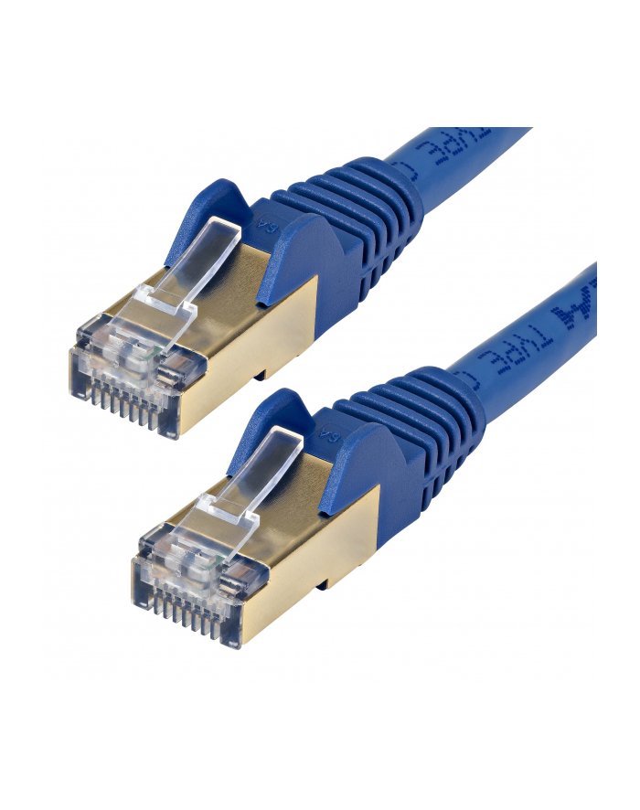 startech 5M CAT6A ETHERNET CABLE BLUE/BLUE - SHIELD-ED COPPER WIRE