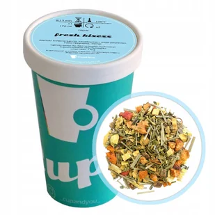 Herbata ziołowa cytrusowa FRESH KISSES kawałki jabłka mięta 130g - herbata liściasta sypana mieszanka napar susz - Herbata Herbata ziołowa cytrusowa FRESH KISSES kawałki jabłka mięta 130g - herbata liściasta sypana mieszanka napar susz - Herbata - miniaturka - grafika 1