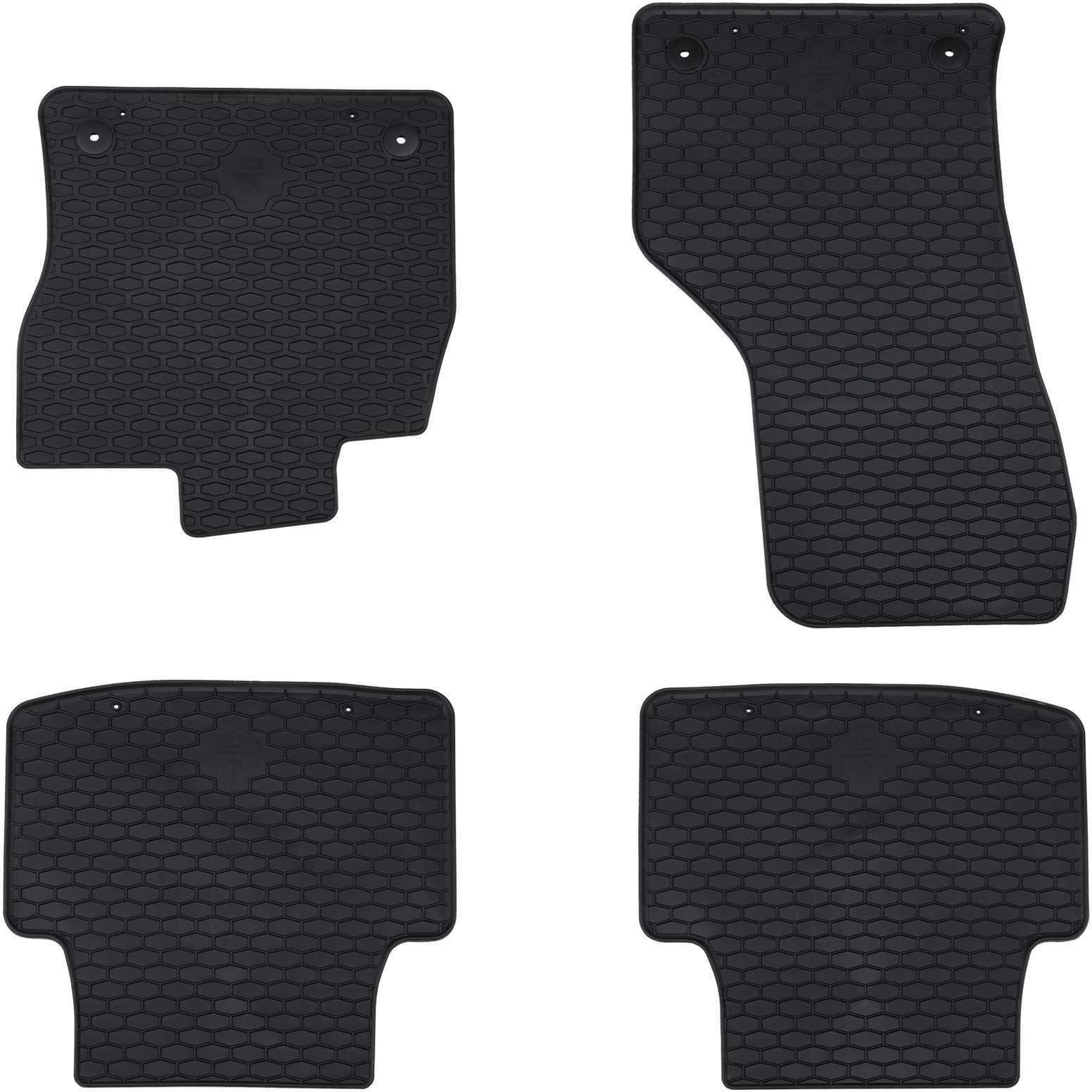 vidaXL Mata samochodowa 4 pcs Czarny VW dla PASSAT B8 TPE