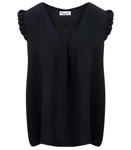 Bluzka koszulka dekolt V krótki rękaw-5XL/6XL - Bluzki damskie - miniaturka - grafika 1