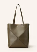 Torebki damskie - Loewe Torba Shopper Puzzle Fold gruen - miniaturka - grafika 1