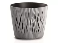 Donice - Prosperplast SANDY ROUND Doniczka 26,2 cm, szary DSR260 - miniaturka - grafika 1