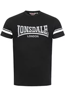 Koszulki męskie - Lonsdale T-shirt męski, regularny krój, CREICH, czarny/biały/szary, L 117363 - miniaturka - grafika 1