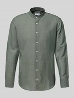 Koszule męskie - Koszula biznesowa o kroju slim fit z listwą guzikową - miniaturka - grafika 1