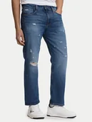 Spodnie męskie - Guess Jeans Jeansy M5YA1B D6367 Niebieski Straight Fit - miniaturka - grafika 1
