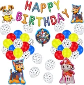 Balony i akcesoria - DUŻY ZESTAW DEKORACJA URODZINY PSI PATROL BALONY GIRLANDA MARSHALL CHASE - miniaturka - grafika 1