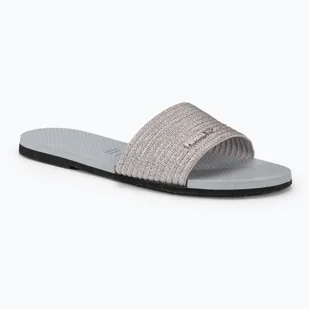 Klapki damskie Havaianas You Malta Metallic ice grey - Klapki i japonki damskie - miniaturka - grafika 1