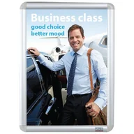 Półki na dokumenty - Ramka Plakatowa Wisząca A3 25 MM Narożniki Ostre - miniaturka - grafika 1