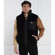 Kamizelki męskie - Tommy Jeans Bezrękawnik MIX MEDIA SHERPA VEST | Regular Fit - miniaturka - grafika 1