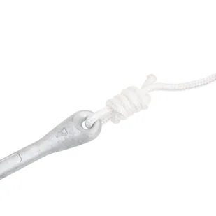 Składana kotwica z liną, srebrna, 1,5 kg, żeliwo ciągliwe Lumarko! - Pływanie - miniaturka - grafika 8