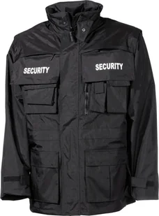 Kurtka męska MFH Kurtka wodoodporna"Security" czarna 4XL - Kurtki męskie - miniaturka - grafika 1