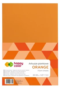 Arkusze piankowe, pomarańczowe, A4, 5 arkuszy - Dekoratorstwo - miniaturka - grafika 1