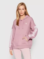 Bluzy damskie - Adidas Bluza adicolor Classics HB9531 Różowy Oversize - miniaturka - grafika 1