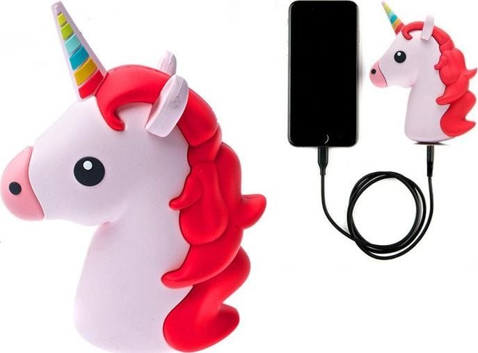 Cartoon Power Jednorożec 2600mAh Różowy
